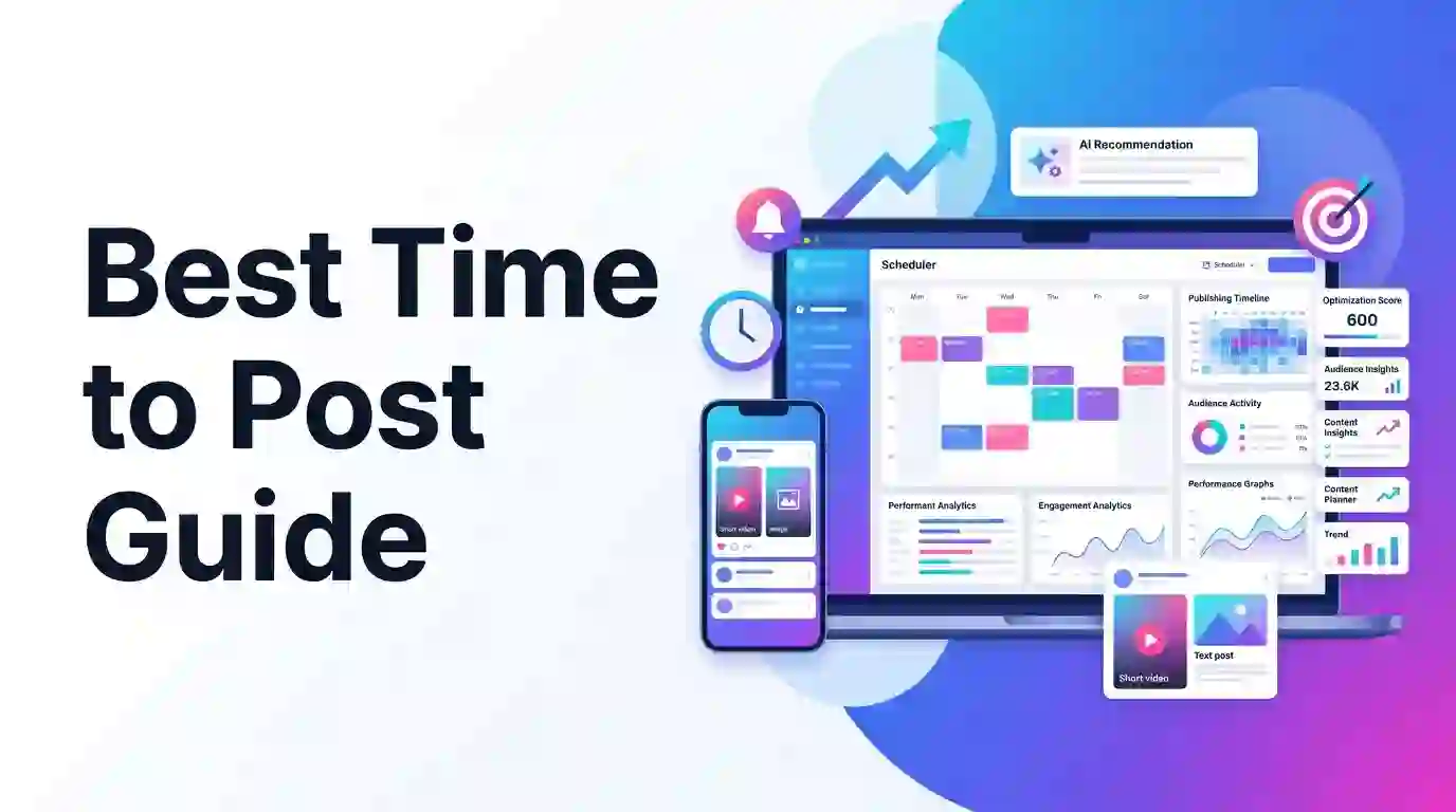 Best Time to Post on Instagram, YouTube, TikTok & Threads (2026)